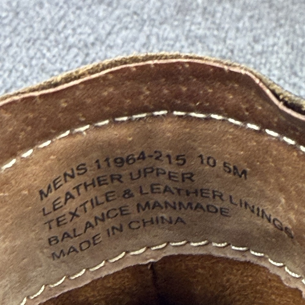 Florsheim Chalet Gore Brown Leather Chelsea Boots Mens Size 10.5 M 11964-215 - Picture 5 of 9